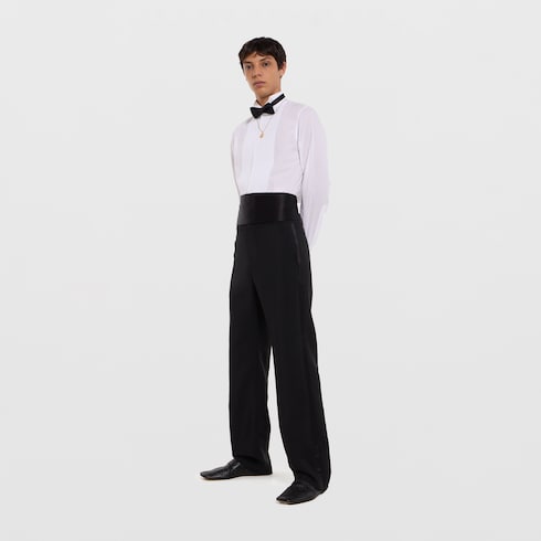 Light wool mohair canvas suit