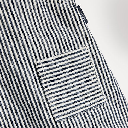 Baby striped denim dress