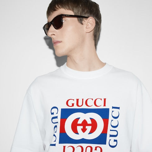 Printed cotton jersey T-shirt