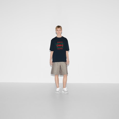 Printed cotton jersey T-shirt