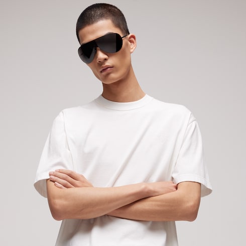 Cotton silk jersey T-shirt with embroidery