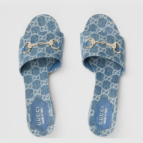 Women's slide sandal with Horsebit