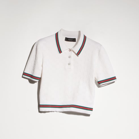 GG extra fine cotton jacquard polo shirt