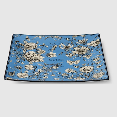 Gucci Flora Sketch print large trinket tray
