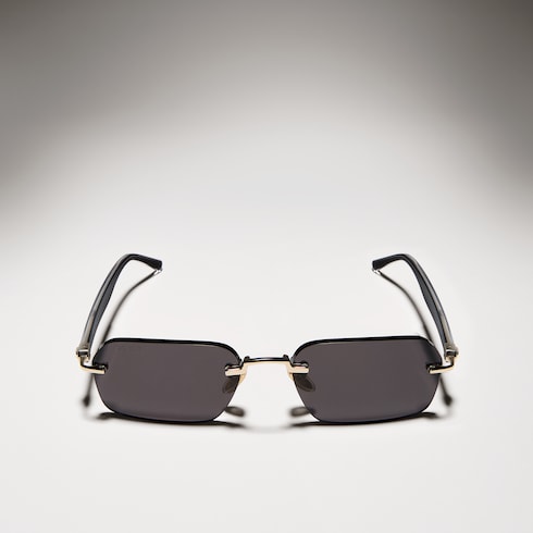 Rectangular-frame sunglasses