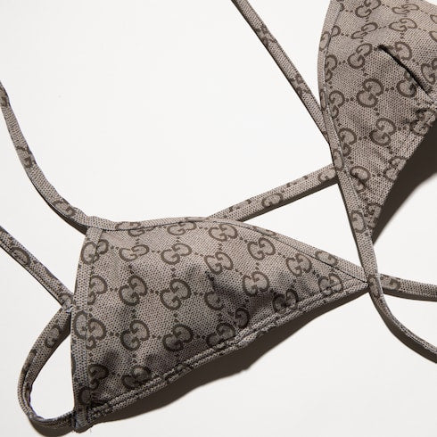 Printed stretch jersey bikini