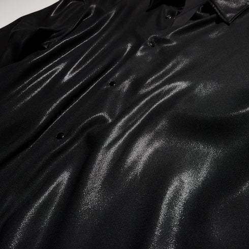 Shiny technical satin shirt