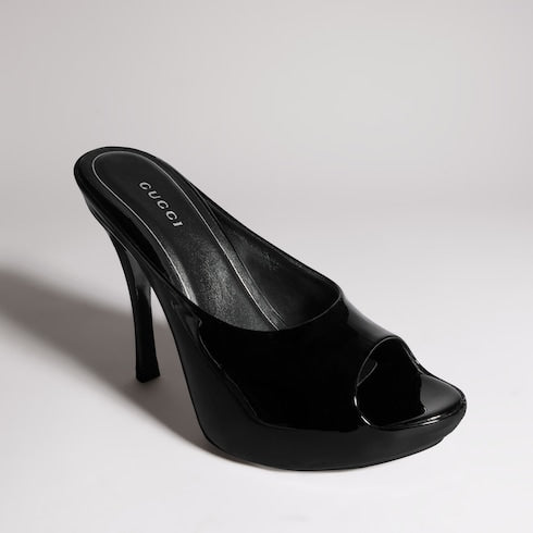 Women's stiletto platform slide