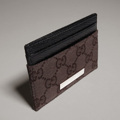 Card case with Gucci plaque