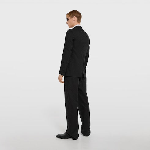 Double-breasted GG wool jacket
