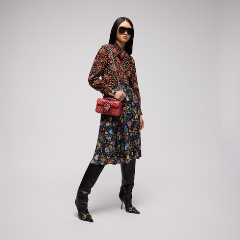 GG Marmont python small shoulder bag