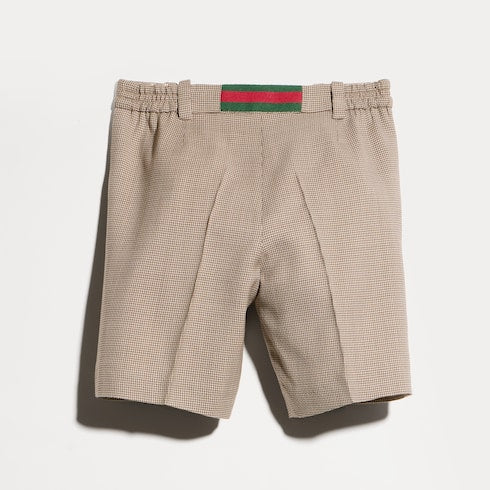Baby chevron wool shorts