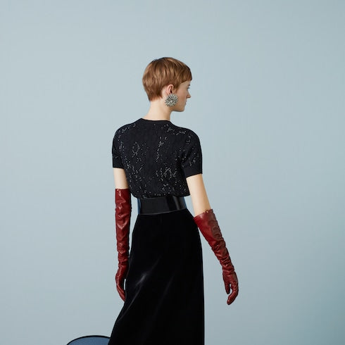 Fine wool GG crystal top