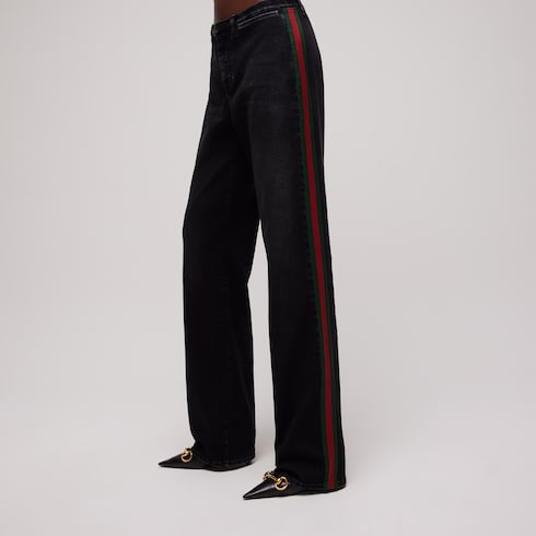 Stretch cotton denim with Web