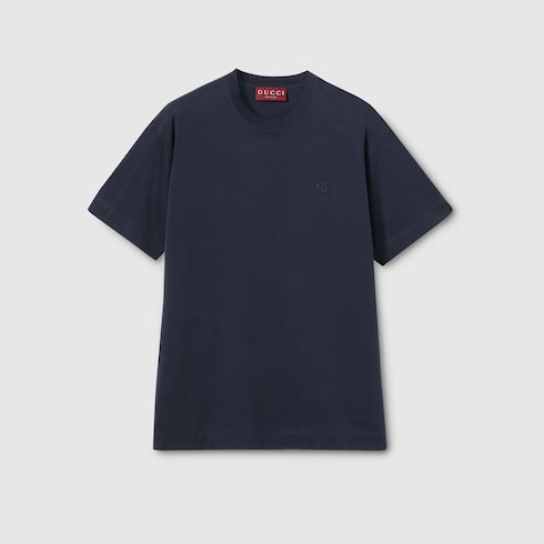 Cotton jersey T-shirt with embroidery
