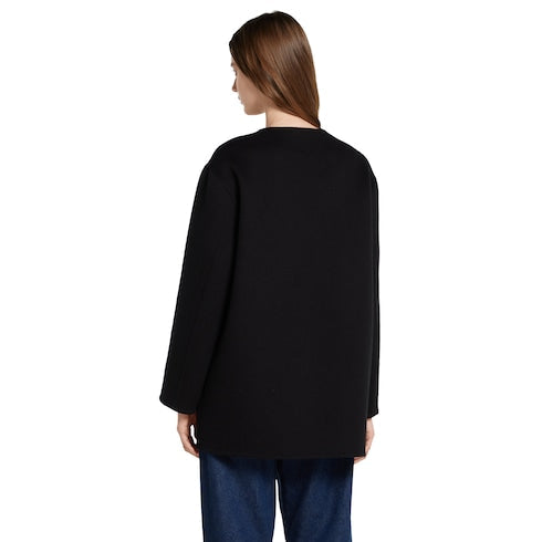 Reversible wool silk jacket