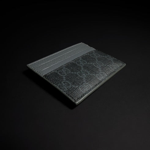 Grey trim GG card case