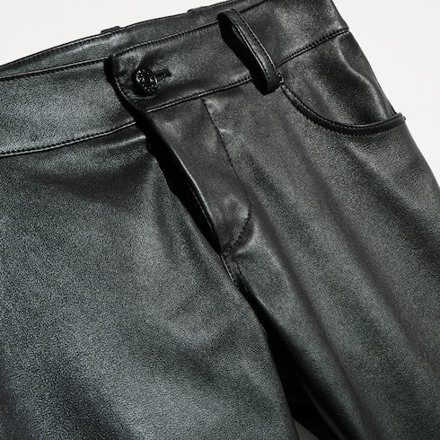 Lightweight stretch leather pants