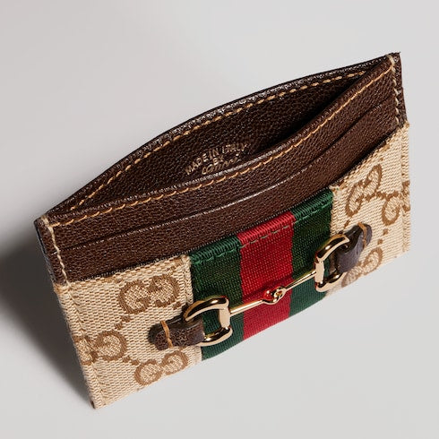 Gucci Horsebit Web card case