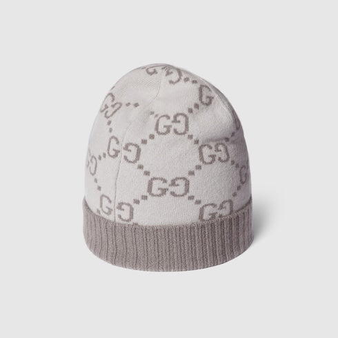 GG cashmere jacquard hat