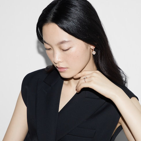 Gucci Interlocking diamond 18k earrings