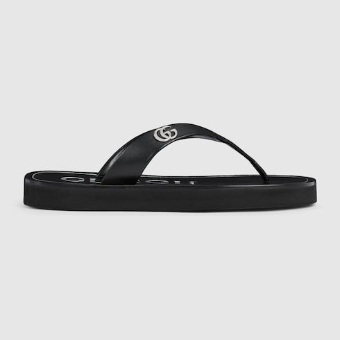 Women's thong sandal with Double G