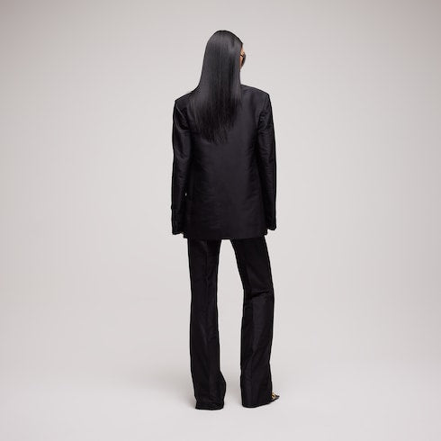 Fine silk faille jacket