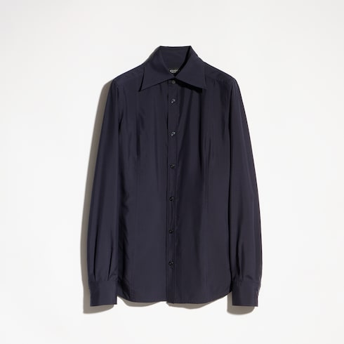 Silk poplin shirt