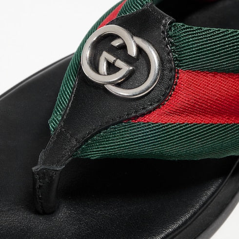 Men's thong sandal with Interlocking G