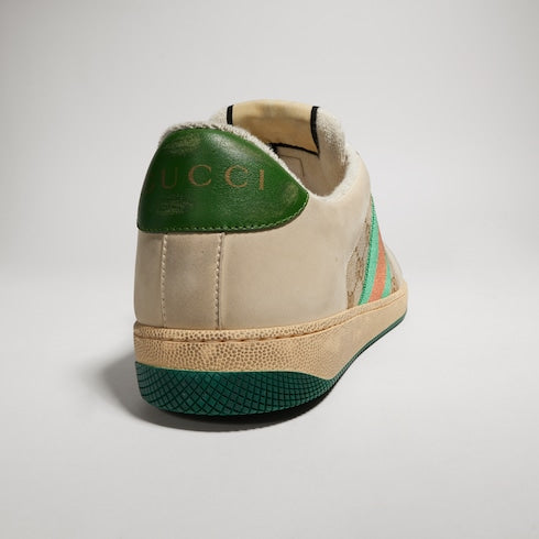 GG Canvas / White Leather Men's Screener Sneaker