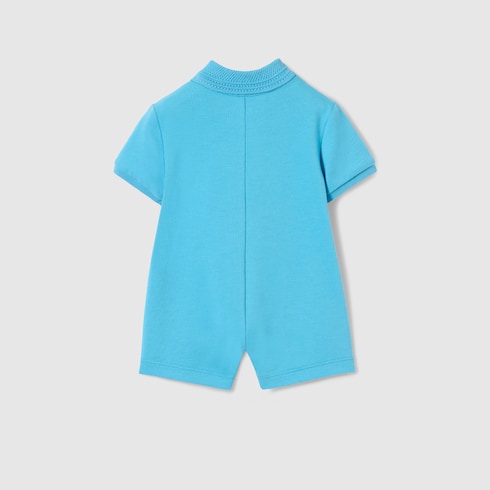 Baby cotton one-piece with embroidery