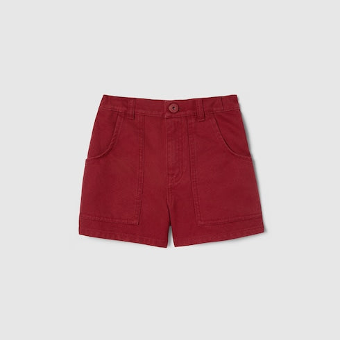 Children's cotton canvas shorts