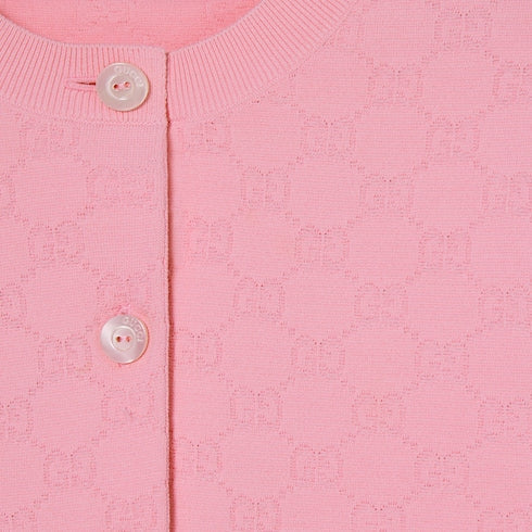 GG fine fabric jacquard cardigan