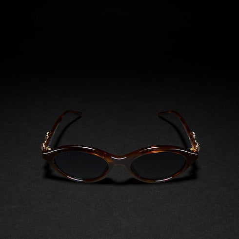 Oval-frame sunglasses