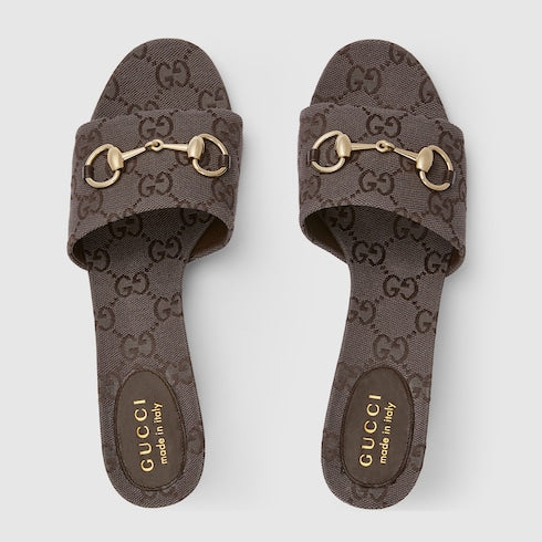 Women's slide sandal with Horsebit