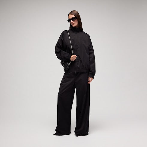 Soft technical twill leisure pants