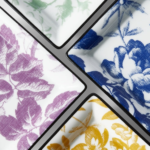 Herbarium print trinket tray set