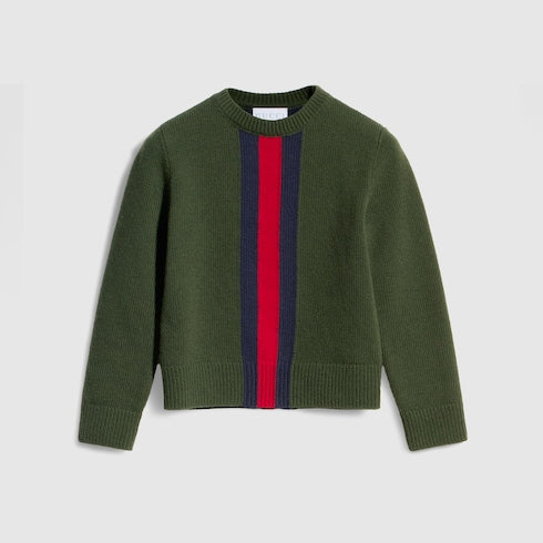 Children's wool sweater with Web