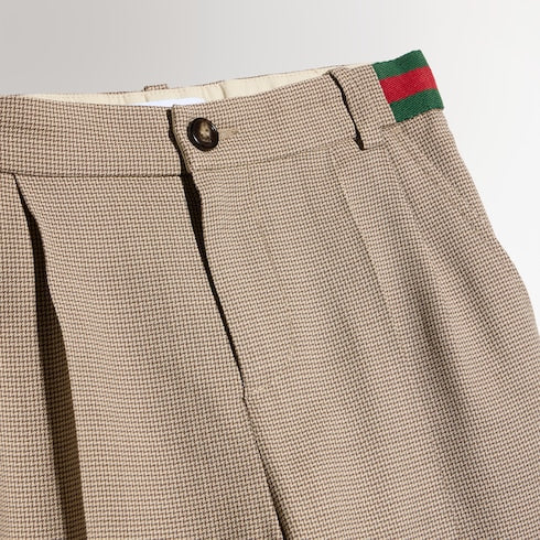 Children's chevron wool shorts