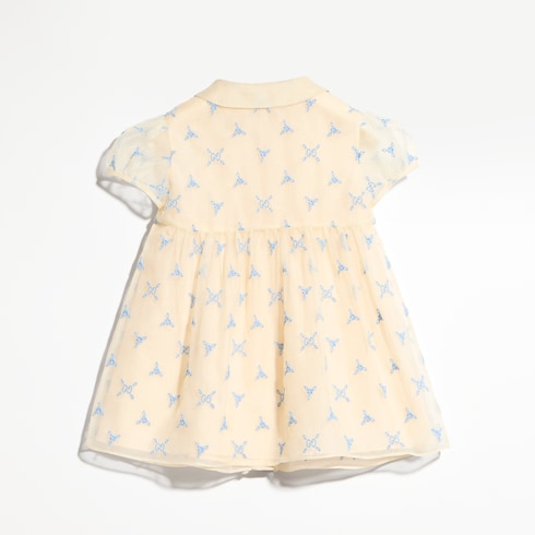Baby embroidered silk dress
