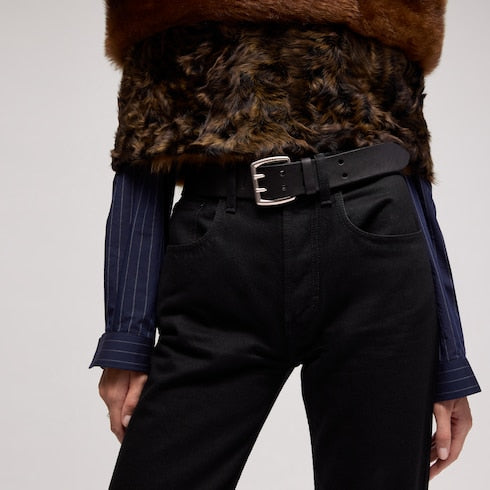 Belt with double prong