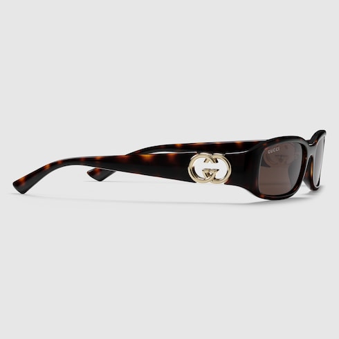Rectangular frame sunglasses