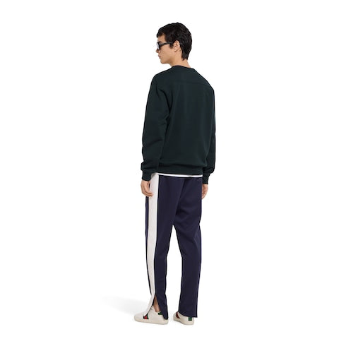 Cotton jersey sweatshirt with embroidery