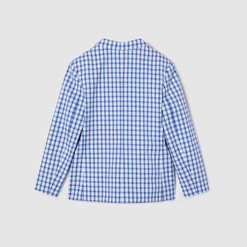 Children's gingham cotton jacket