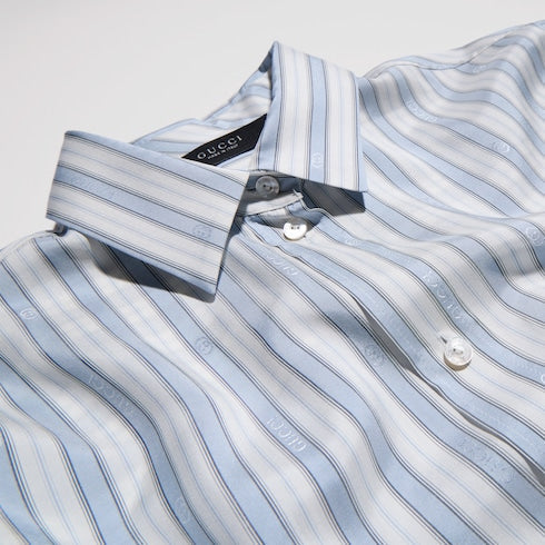 Gucci Interlocking G silk jacquard shirt