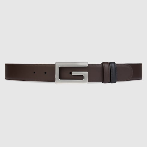 Reversible belt with Square G buckle