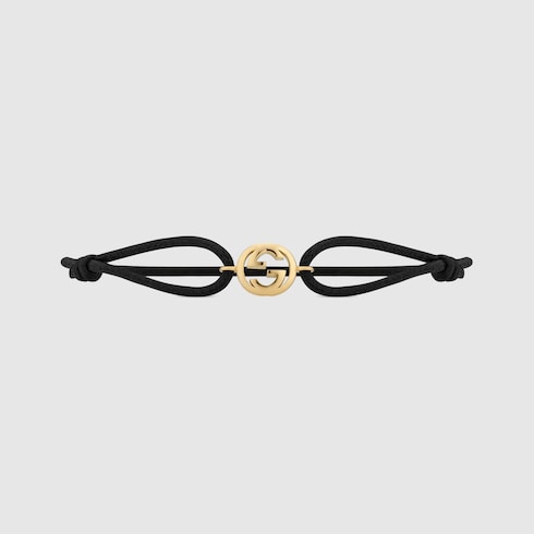 Gucci Interlocking 18k charm bracelet