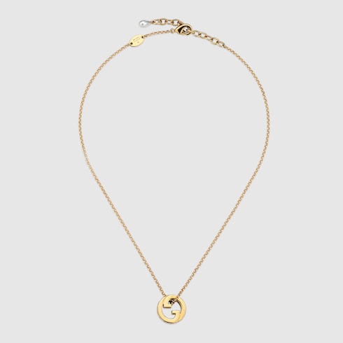 Gucci Blondie crystal pendant necklace