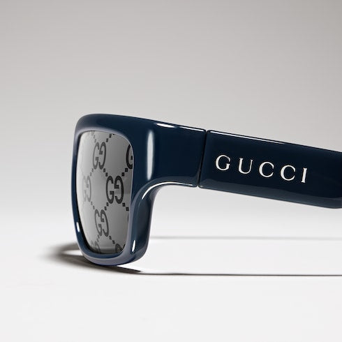 Rectangular-frame sunglasses