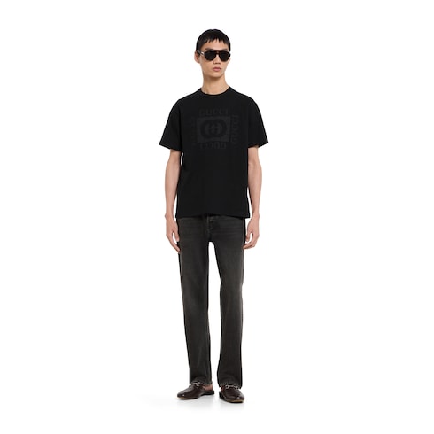 Cotton jersey T-shirt with print